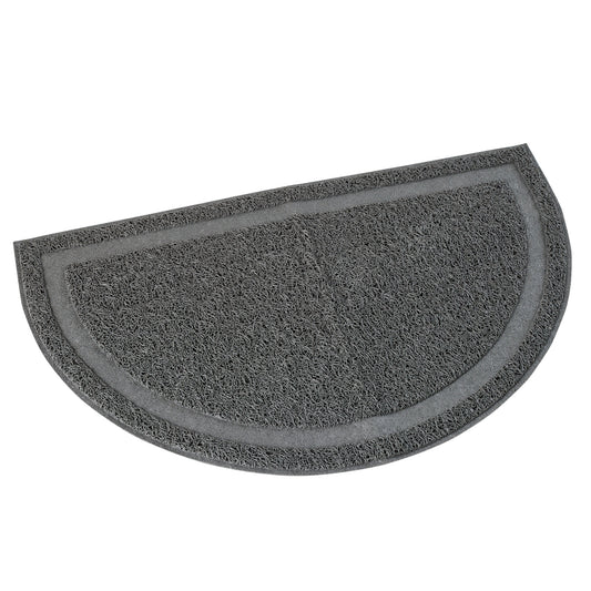 Cat litter trapping mat, half-moon shaped